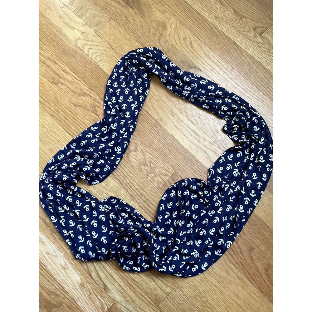 Sperry Top-sider Navy Blue & Anchor Infinity Scarf - Nautical Chic!